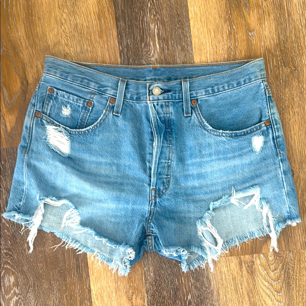 Levi’s Distressed Denim Shorts